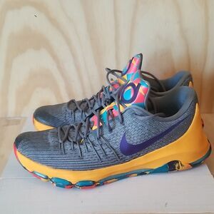 Nike KD 8 Prince George  WOLF GREY/COURT PURPLE Size 14